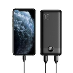 VEGER VEGER powerbank 30000 mAh PD QC3.0 3A 20W L30 (W3008PD) črn