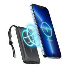 VEGER VEGER powerbank 10000 mAh z indukcijskim polnjenjem, združljiv z MagSafe PD QC3.0 2A 20W MagOn (VP1151 / W1151) bel
