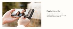 VEGER VEGER powerbank 5000 mAh z vgrajenim priključkom Lightning PD QC3.0 3A 20W PlugOn (W0556P) črn
