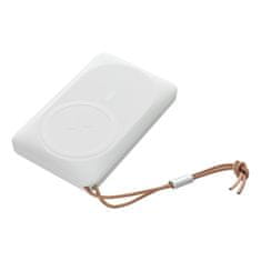 VEGER VEGER powerbank 10000 mAh z indukcijskim polnjenjem, združljiv z MagSafe PD QC3.0 2A 20W MagOn (VP1151 / W1151) bel
