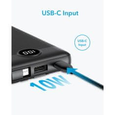 VEGER VEGER powerbank 10000 mAh z vgrajenimi kabli Micro USB / Tip C / Lightning C10 (W1116) črn