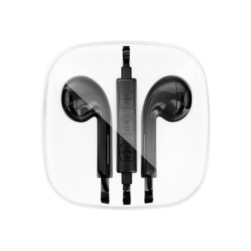 OEM Žične slušalke z 3,5 mm priključkom in mikrofonom, združljive z IPHONE NEW BOX HR-ME25 črne