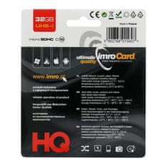 IMRO IMRO pomnilniška kartica microSD 32 GB 100 MB/s razred 10 UHS I