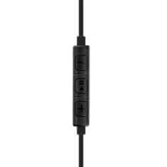 OEM Žične slušalke z 3,5 mm priključkom in mikrofonom, združljive z IPHONE NEW BOX HR-ME25 črne