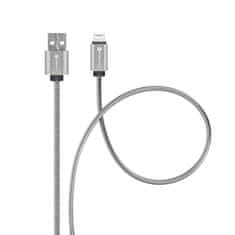 FORCELL USB kabel A na Lightning Forcell F-Energy 2,4A 12W Metal 1 m C236 srebrni