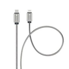 FORCELL USB kabel C na Lightning Forcell F-Energy PD 3A 27W Metal 1 m C238 srebrni