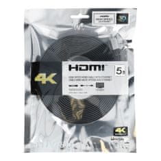 OEM HDMI kabel za HDMI 4K 60Hz High Speed z Ethernetom, različica 2.0 BLISTER 5 m črn