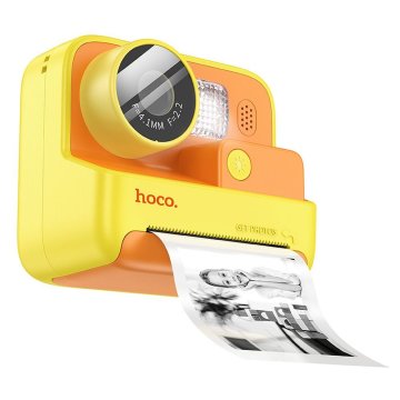 Hoco Digitalni fotoaparat za otroke s tiskalnikom Hoco 1MP 2,0" HD Ready DV200 rumena