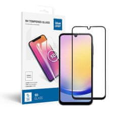 Blue Star Tvrdo steklo za Samsung Galaxy A25 5G (polno lepljivo / primerna za ovitke) Blue Star 5D črno