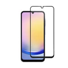 Blue Star Tvrdo steklo za Samsung Galaxy A25 5G (polno lepljivo / primerna za ovitke) Blue Star 5D črno