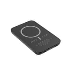 VEGER VEGER powerbank 5000 mAh z indukcijskim polnjenjem, združljiv z MagSafe PD QC3.0 2A 20W MagOn Kick (V0553P / W0553P) črn