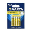 VARTA cinkova baterija R3 (AAA) Superlife, 4 kos