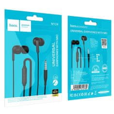 Hoco Slušalke z žico Jack 3,5 mm Hoco M124 bele