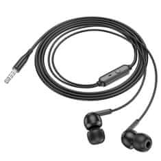 Hoco Slušalke z žico Jack 3,5 mm Hoco M124 bele