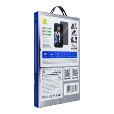 BLUEO 5D kaljeno steklo Mr. Monkey Glass - za Samsung Galaxy S25 Edge črno (Strong Privacy)