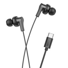 Hoco USB C slušalke za ušesa Hoco M114 črne