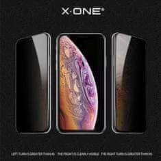 X-One X-ONE Full Cover Extra Strong Privacy Tempered Glass - za iPhone 14 Pro (polno lepljenje) črn