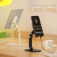 Hoco Stojalo za telefon / tablet, zložljivo, Hoco (4,7" - 13") PH34 črno
