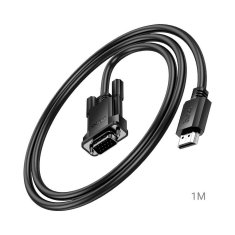 Hoco HDMI kabel za VGA Hoco HD 1080p 2 m US12 črn
