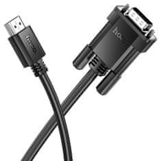 Hoco HDMI kabel za VGA Hoco HD 1080p 2 m US12 črn