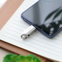 Hoco Pendrive 128 GB USB 3.0 (USB A + USB C) Hoco UD8 nikl