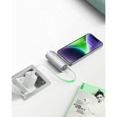 VEGER VEGER powerbank 5000 mAh z vgrajenim priključkom Lightning PD QC3.0 2,4A 12W PlugOn (W0573P) srebrna
