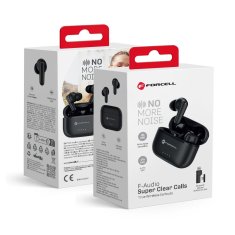 FORCELL Brezžične ušesne slušalke Forcell F-Audio Super Clear Calls ANC + ENC + DONGLE črne