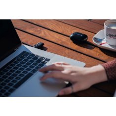 FORCELL Brezžične ušesne slušalke Forcell F-Audio Super Clear Calls ANC + ENC + DONGLE črne