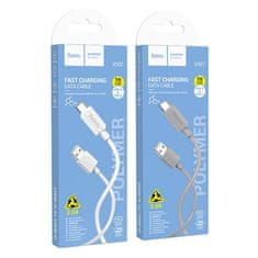 Hoco USB kabel A na USB C Hoco 3A 1 m X107 siv