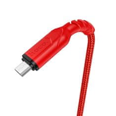 Hoco USB kabel A na Micro USB Hoco 2,4A 1 m X59 rdeč