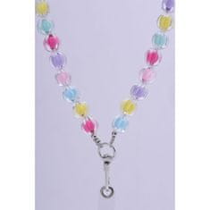 OEM Vratna vrvica za telefon, obesek za telefon - COLORFUL / dolžina vrvice 120 cm (60 cm v zanki) / za okoli vratu - večbarvna