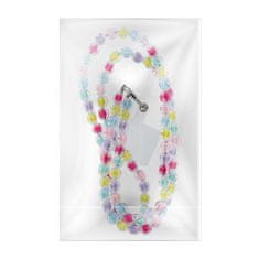 OEM Vratna vrvica za telefon, obesek za telefon - COLORFUL / dolžina vrvice 120 cm (60 cm v zanki) / za okoli vratu - večbarvna