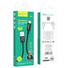 Hoco USB kabel A na Micro USB Hoco 2,4A 1 m X89 črn