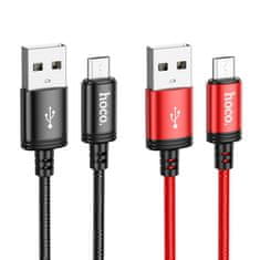 Hoco USB kabel A na Micro USB Hoco 2,4A 1 m X89 črn