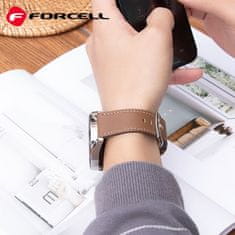 FORCELL Pasek za Samsung Galaxy Watch Forcell F-Design FS21 z luknjami iz umetnega usnja, 22 mm, črn