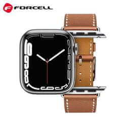FORCELL Pasek za Apple Watch Forcell F-Design FA20 z luknjami iz umetnega usnja 38/40/41 mm črn