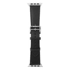 FORCELL Pasek za Apple Watch Forcell F-Design FA20 z luknjami iz umetnega usnja 38/40/41 mm črn