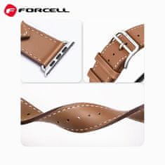 FORCELL Pasek za Apple Watch Forcell F-Design FA20 z luknjami iz umetnega usnja 38/40/41 mm črn