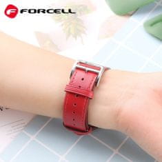 FORCELL Pasek za Apple Watch Forcell F-Design FA20 z luknjami iz umetnega usnja 38/40/41 mm črn