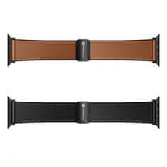FORCELL Pasek za Apple Watch Forcell F-Design FA21 magnetni iz umetnega usnja 38/40/41 mm črn