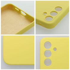 OEM SILICONE 2mm etui za SAMSUNG A36 5G rumena