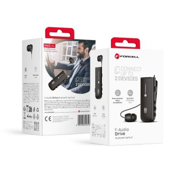 FORCELL Bluetooth slušalka Forcell F-Audio Drive EarBud črna