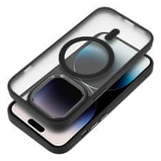 OEM MATTE MAG COVER ovitek, združljiv z MagSafe za IPHONE 15, črn
