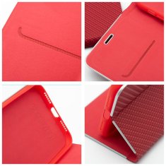 OEM LUNA Book Carbon torbica za IPHONE 16 rdeča