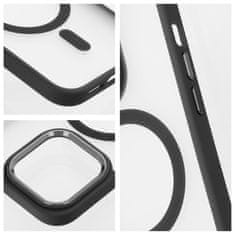 OEM MATTE MAG COVER ovitek, združljiv z MagSafe za IPHONE 15, črn