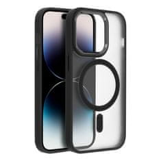 OEM MATTE MAG COVER ovitek, združljiv z MagSafe za IPHONE 15, črn