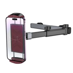 Hoco Univerzalni držalo za telefon / tablet za avto Hoco na teleskopski naslon za glavo (4,5" - 13") H69 črno rdeče