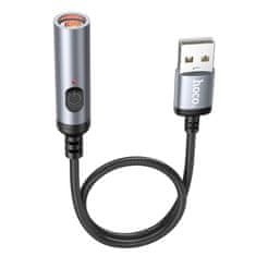 Hoco USB A adapter za avtomobilski vžigalnik Hoco 0,3 m UA30 črn