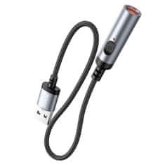 Hoco USB A adapter za avtomobilski vžigalnik Hoco 0,3 m UA30 črn