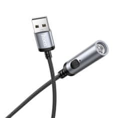 Hoco USB A adapter za avtomobilski vžigalnik Hoco 0,3 m UA30 črn